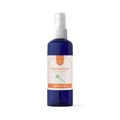 hydrolat carotte bio, régénérante cellulaire peau et foie