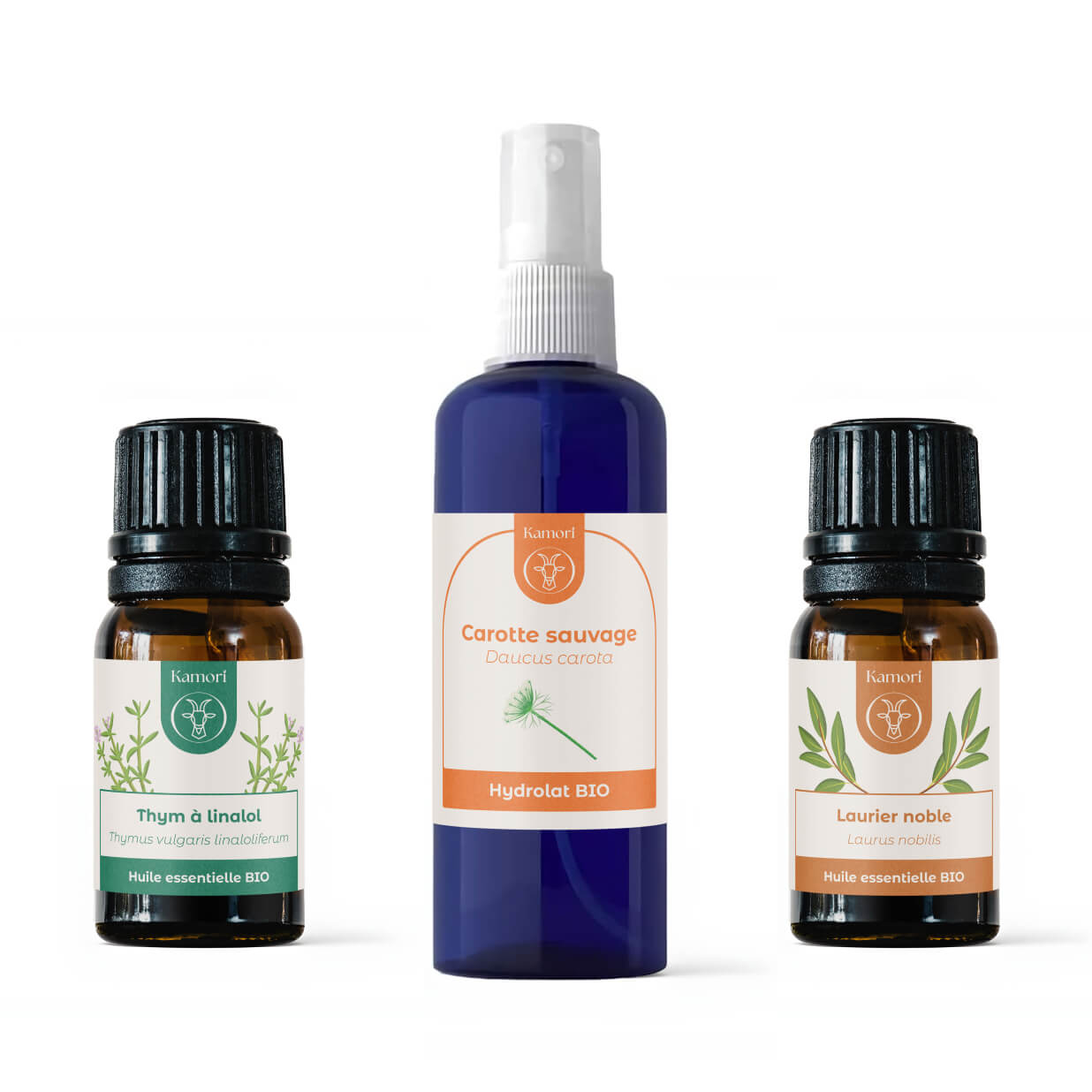 Pack huiles essentielles et hydrolat pour hiver kamori