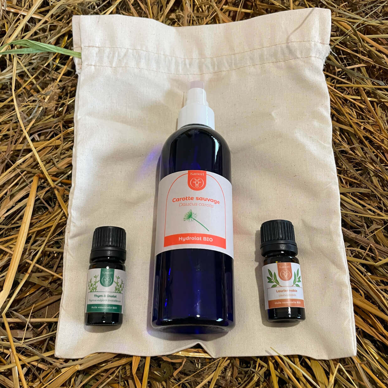 Photo pack huiles essentielles et hydrolat pour hiver kamori